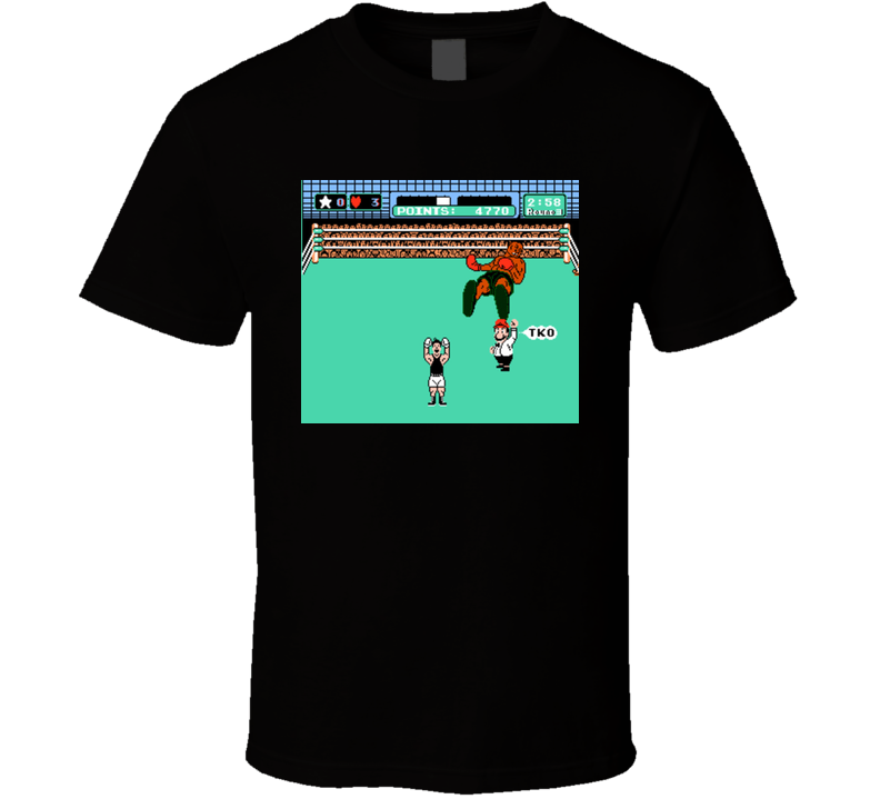 Mike Tyson Punchout TKO Video Game NES Nintendo Classic T Shirt