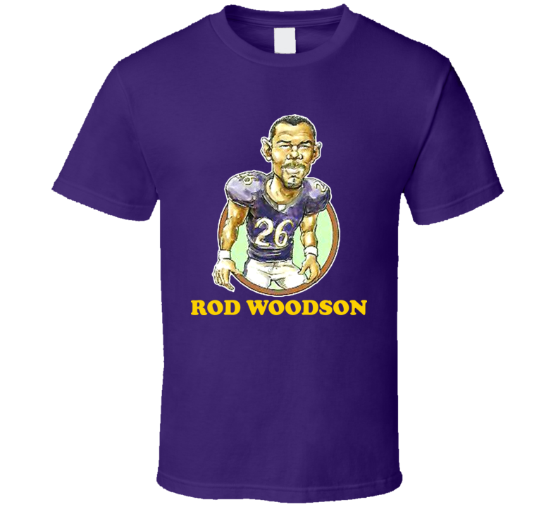 Rod Woodson Minnesota Football Retro Caricature T Shirt
