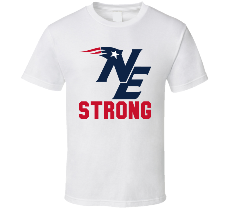 Boston Strong New England Marathon Tribute Pats Football T Shirt