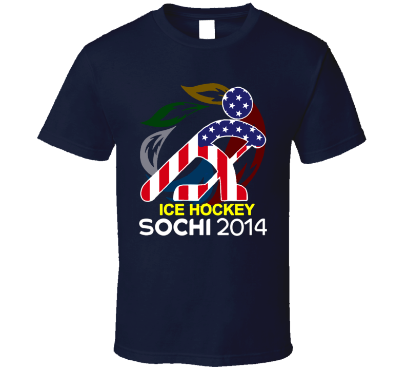 Sochi 2014 Winter Olympics Team USA Hockey T Shirt