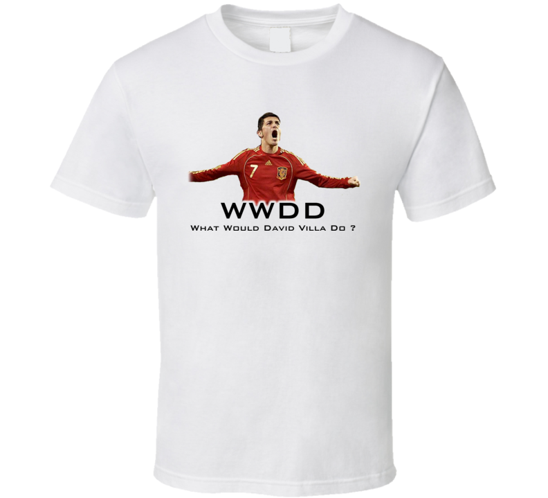David Villa Spanish Soccer Player T Shirt 