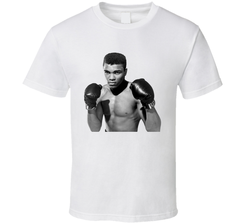Muhammad Ali Young Greatest Boxer Boxing T Shirt White