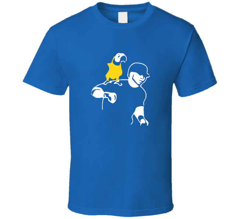 Edwin Encarnacion Toronto Slugger Jays Blue Parrot Baseball T Shirt