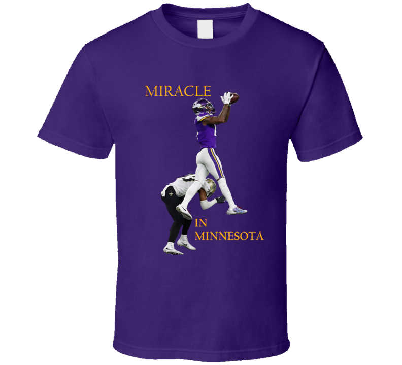 Miracle In Minnesota The Catch Stefon Biggs Football T Shirt