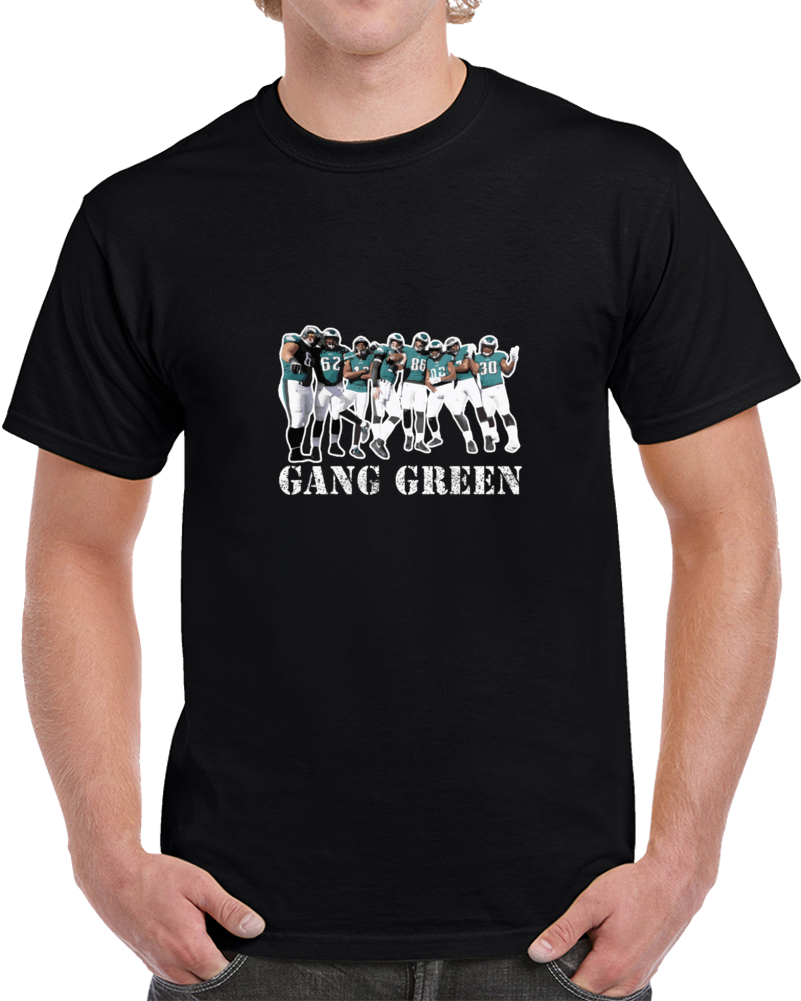 Philadelphia Football Team Gang Green Superbowl Champs T Shirt