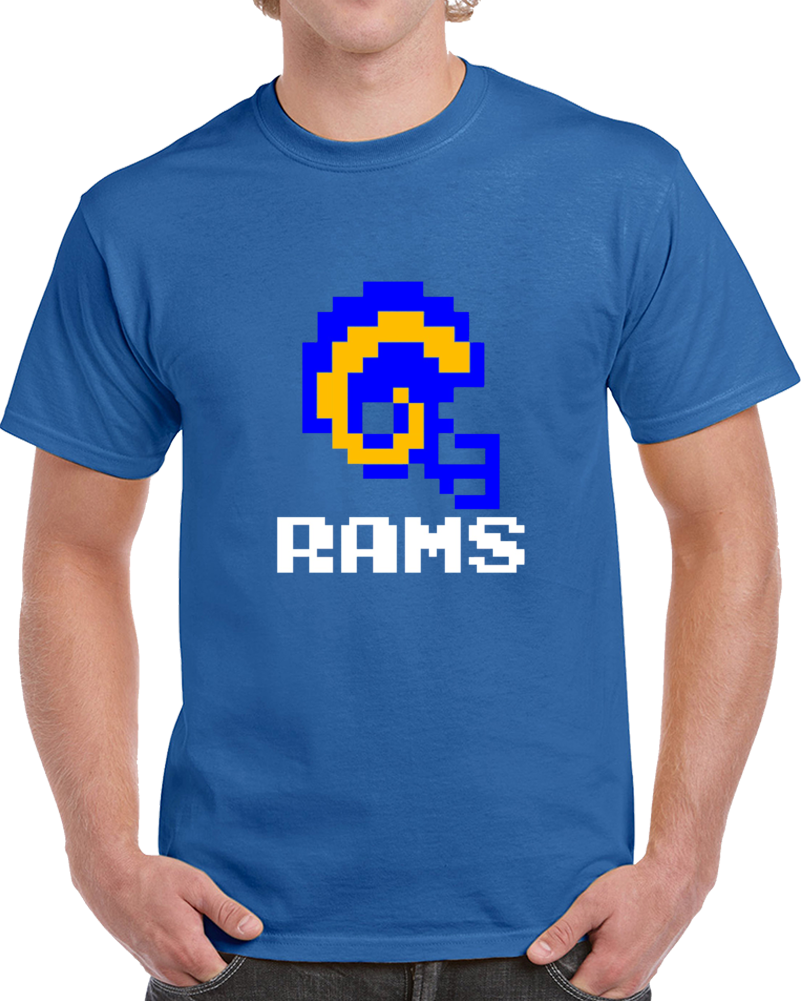 Los Angeles St. Louis Rams 6-bit Tecmo Bowl Video Gaer T Shirt
