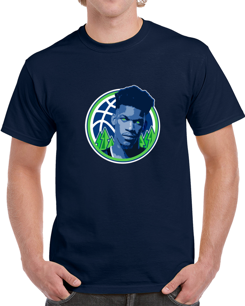 Jimmy Butler Buckets Minnesota Basketball Player Wolves Logo T Shirt