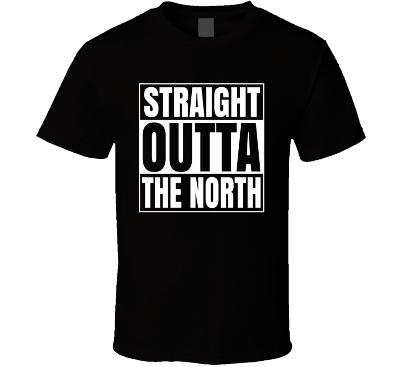 Straight Outta The North Compton Style Toronto Basketball T Shirt