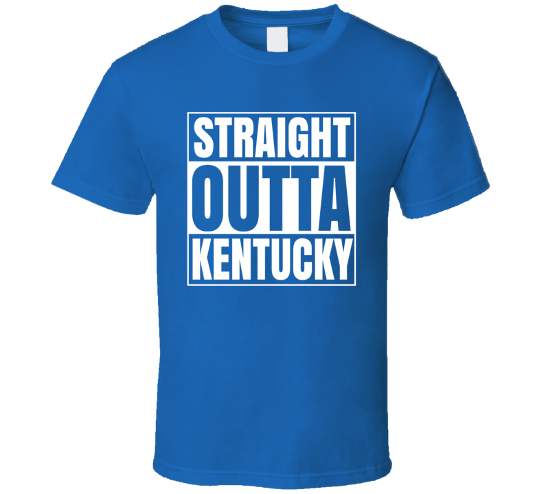 Straight Outta Kentucky College Basketball Compton Style T Shirt