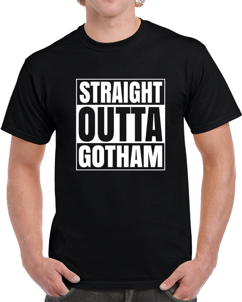 Straight Outta Gotham Batman Movie Parody Cool T Shirt
