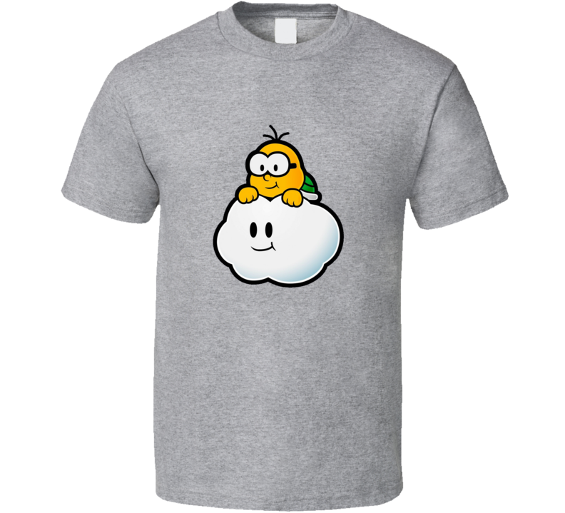Nintendo Tri Blend Mario Turtl Cloud Character Video Game T Shirt