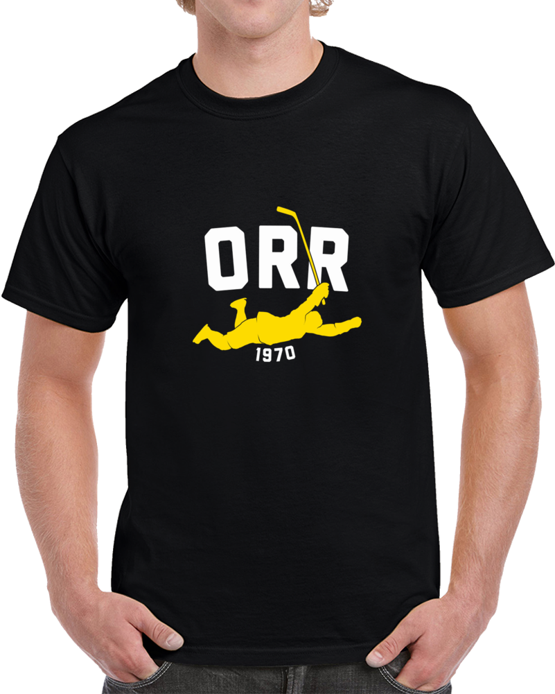 Bobby Orr Boston Hockey Legend Classic Air 1970 Vintage T Shirt