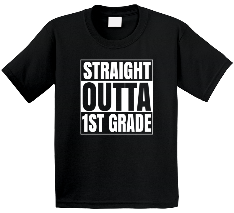 Straight Outta First Grade Compton Style Kids T Shirt