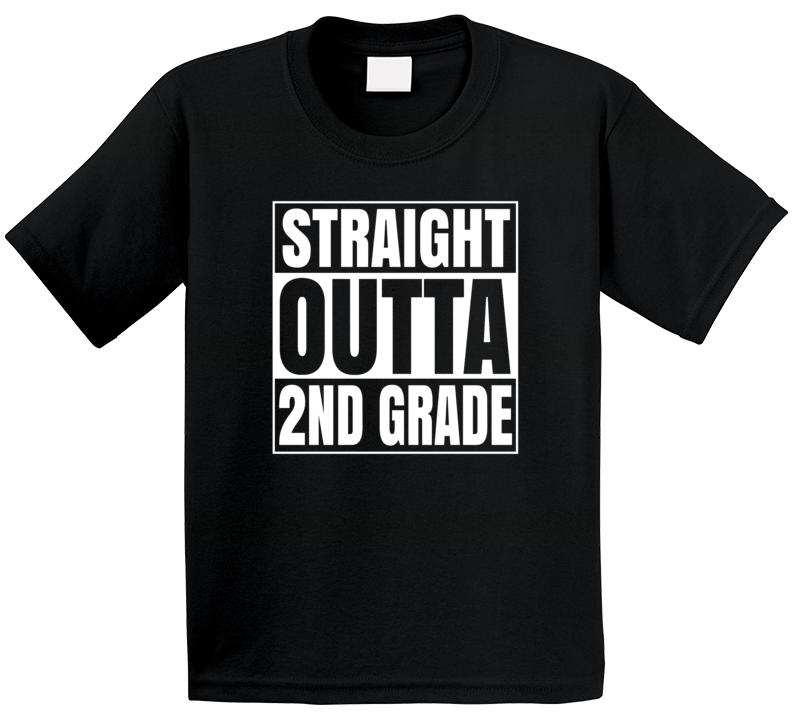 Straight Outta 2nd Grade Compton Style Kids T Shirt