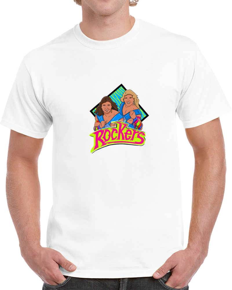 The Rockers Sean Michaels Marty Jeanetty Wresting Tag Tam Vintage Caricature T Shirt
