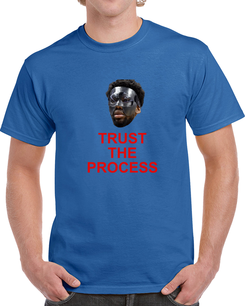 Joel Embidd Playoff Mask Trust The Proces Philadelphia Basketball T Shirt