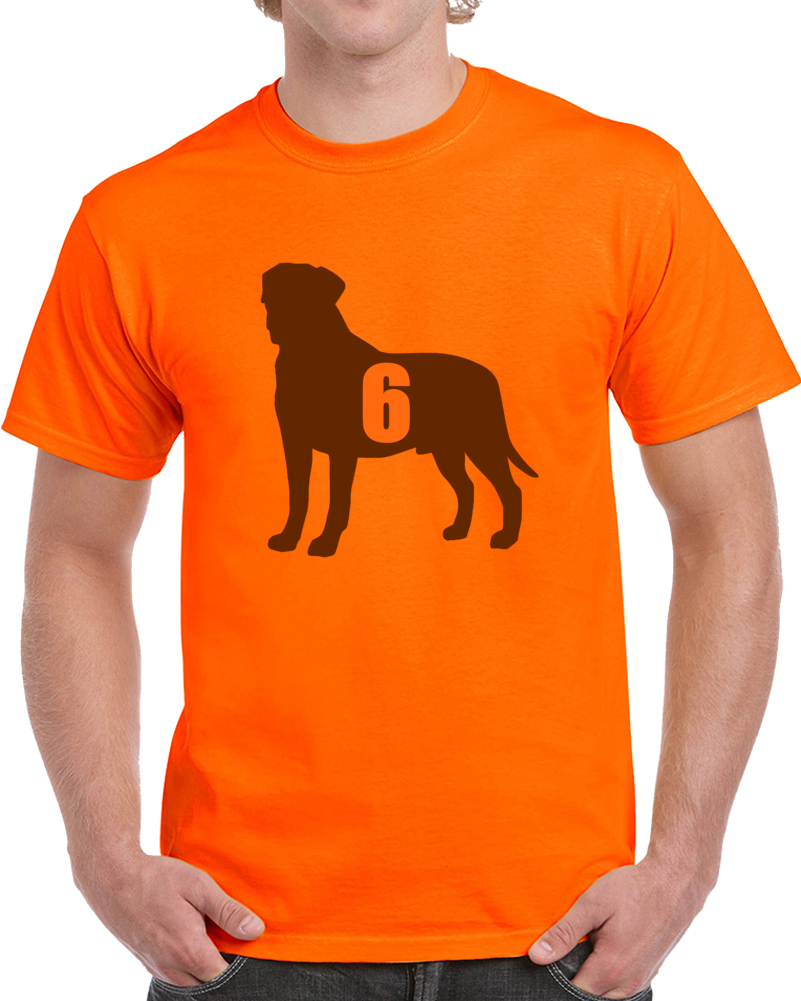 Baker Mayfield Goat Dog Parody 1st Pick Cleveland Football Orange T Shirt