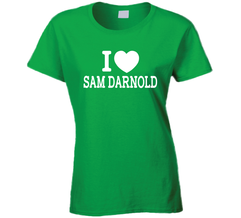 Sam Darnald Qb Draft Pick I Love New York Style Ladies Womens Green T Shirt