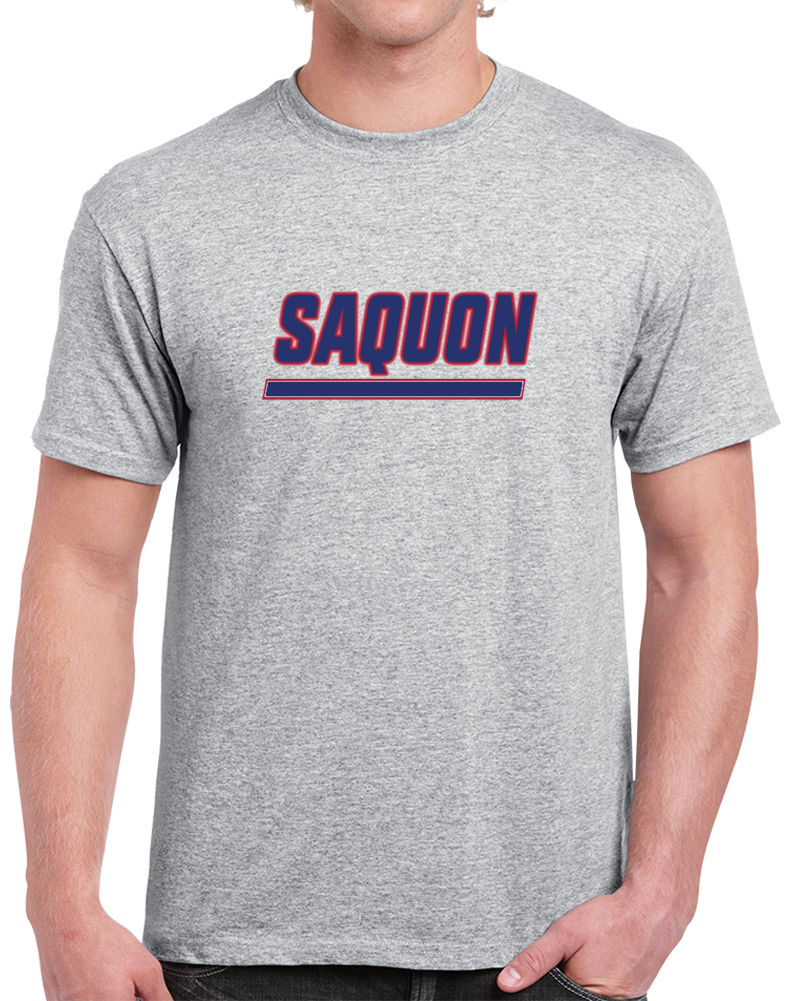 Saquon Barkley Running Back New York Hybrid Logo Football Soirt Gray T Shirt