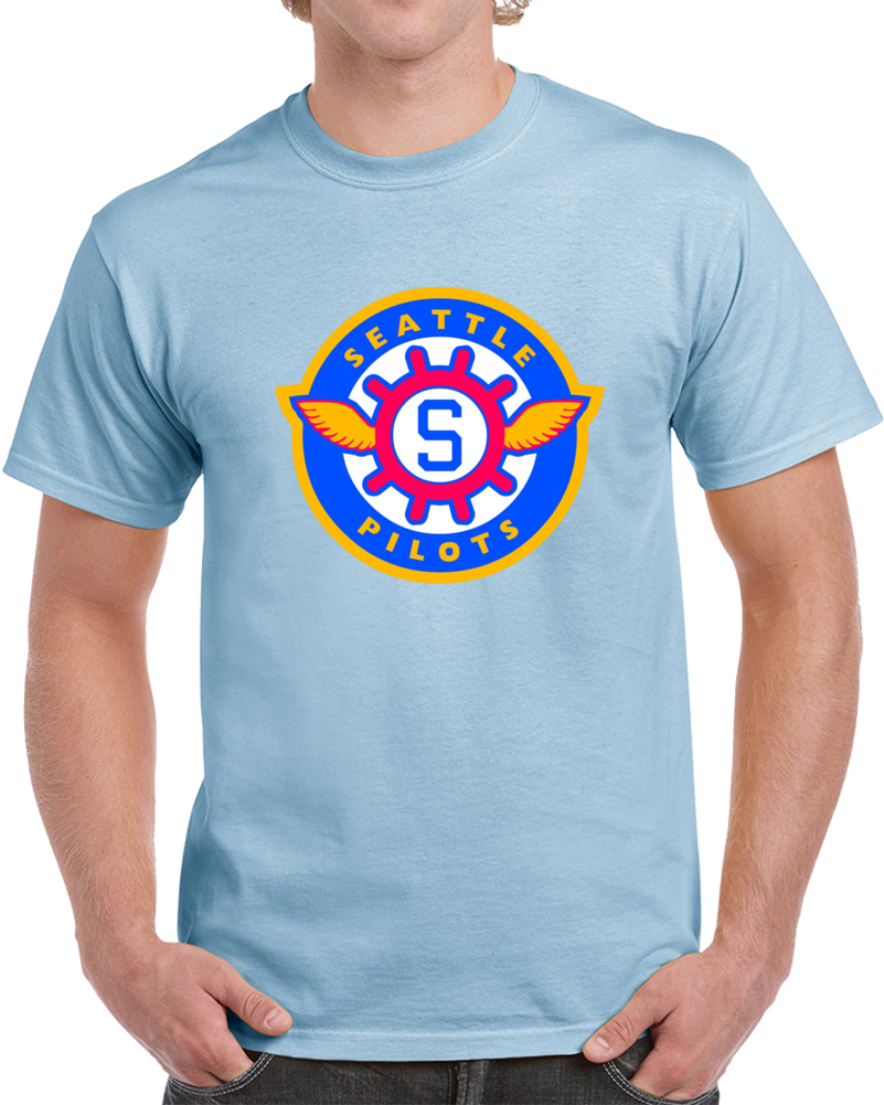 Seattle Pilots Defunct  Baseball Team Vintage Retro T Shirt