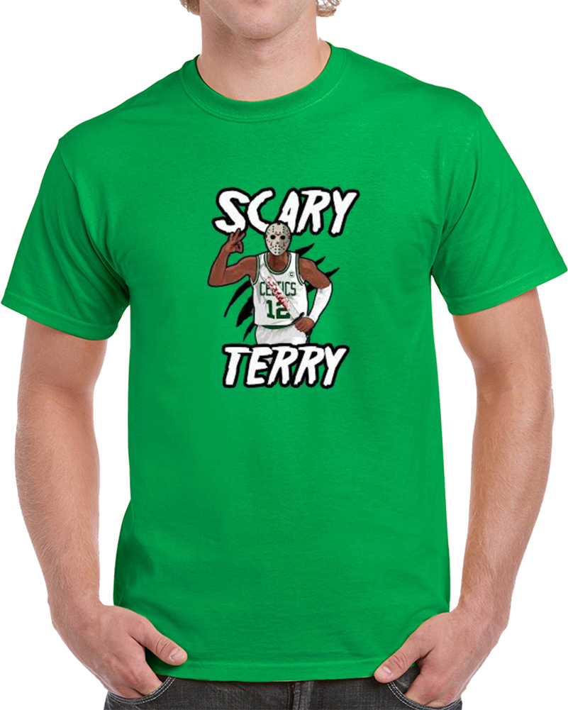 Scary Terry Bozier Jason Voorhees Halloween Boston Basketball T Shirt