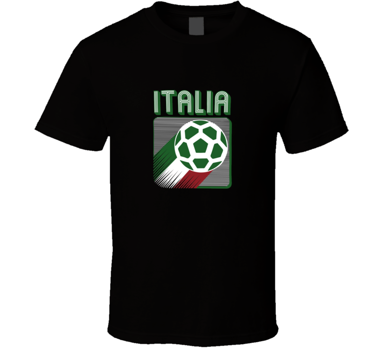 Italia Soccer Italy Football Retro Vintage Logo World Cup Fan Suppoter T Shirt