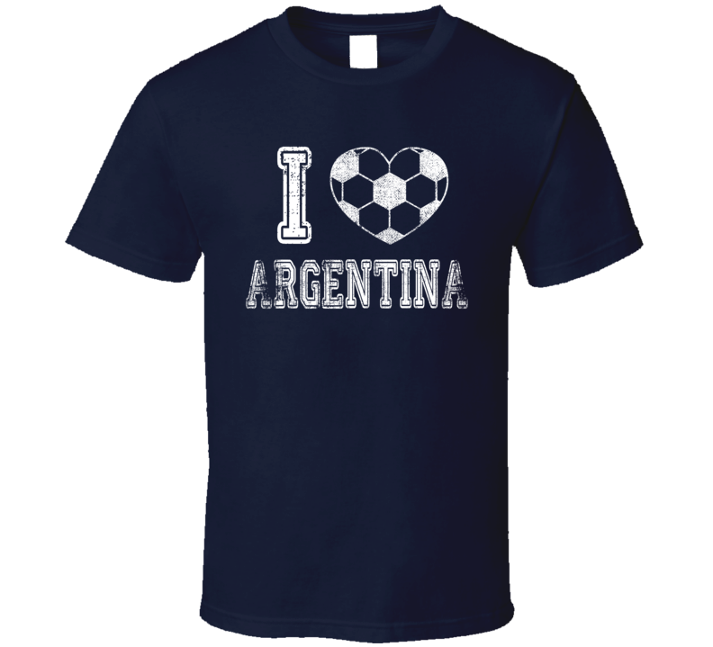 I Love Argentina World Cup 2018 Russia Fan Supporter T Shirt