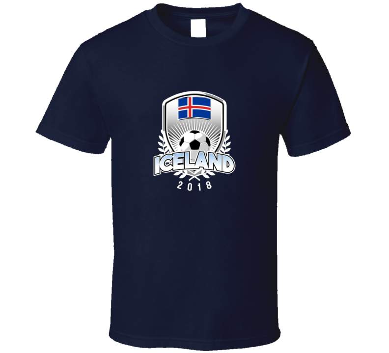 Iceland 2018 World Cup National Logo Underdog Soccer Supporter Fan T Shirt