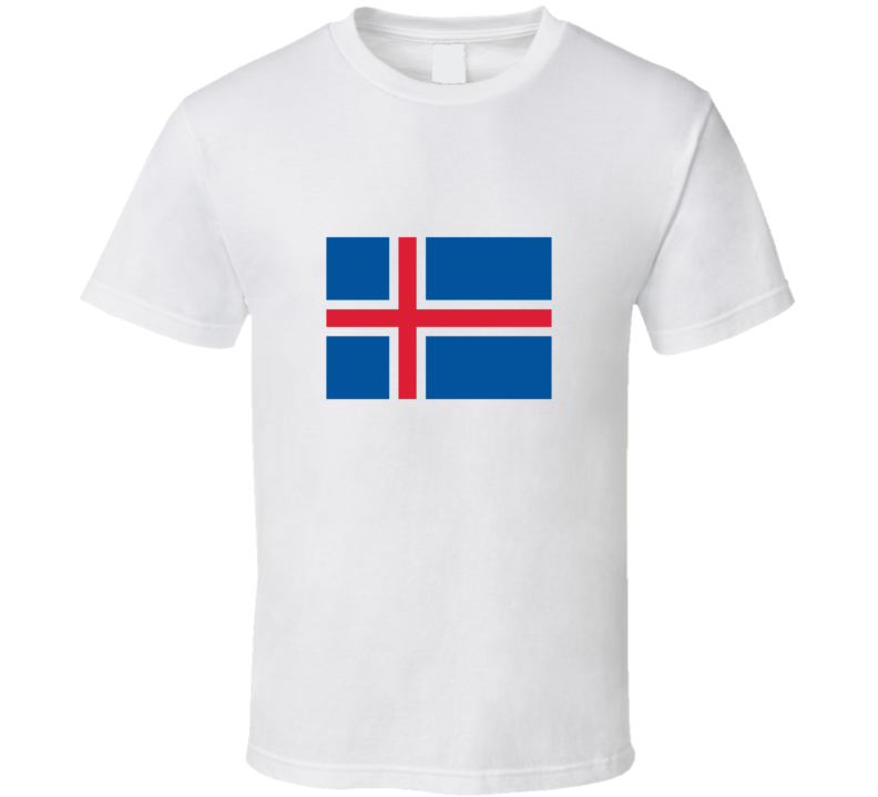 Iceland Flag Soccer Fan World Cup 2018 Supporter T Shirt