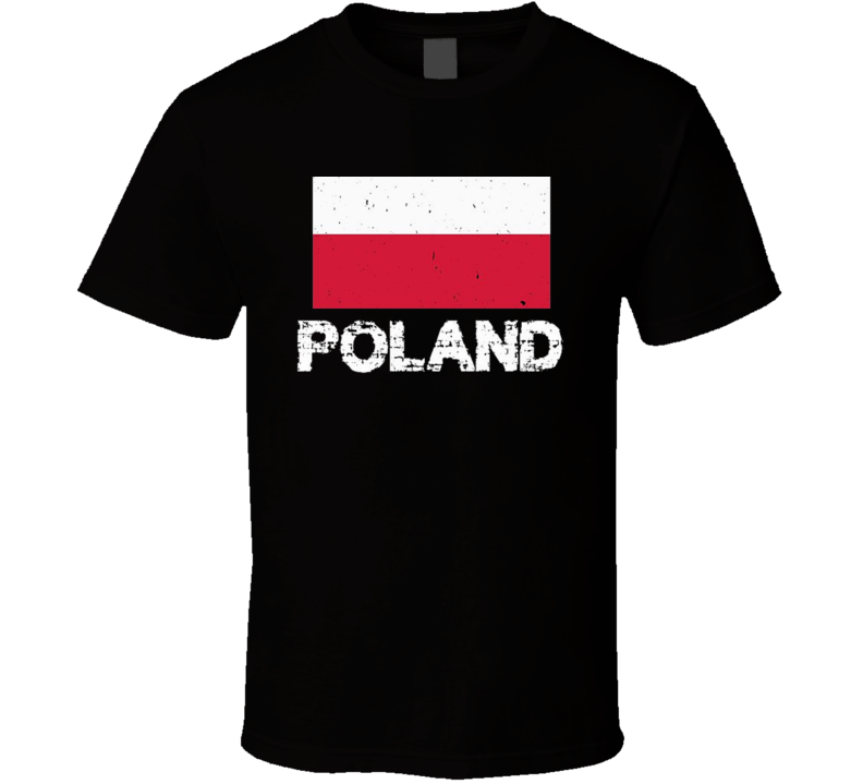 Poland Soccer Football Fan Supporter World Cup Distressed 2018 T Shirt