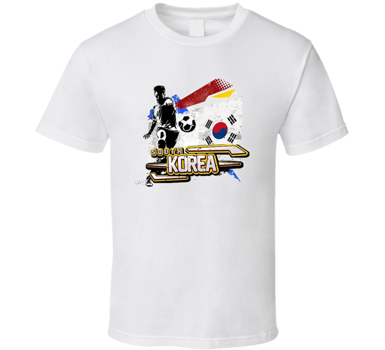 South Korea World Cup Vintage Retro Soccer Footbal Asian Team Fan Supporter T Shirt