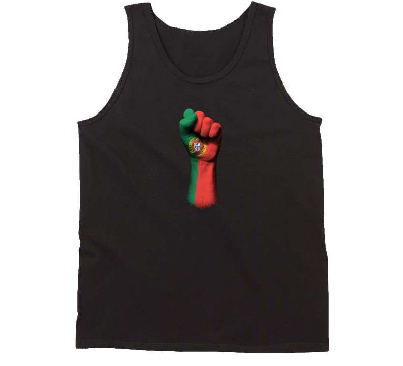 Portugal Arm Clenched Strong  Soccer Fan Supporter World Cup Tank Top