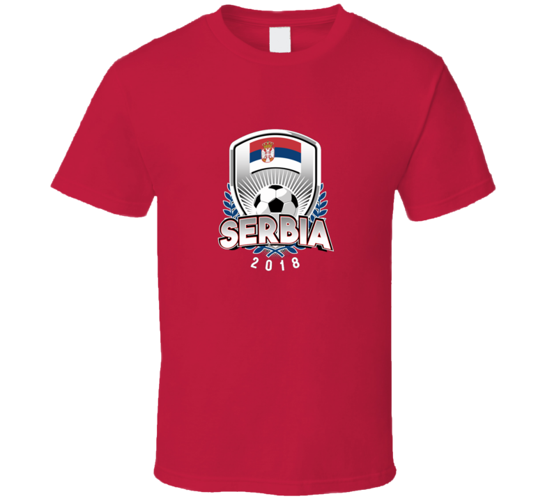 Serbia Fan Supporter Wreath Soccer Footbal World Cup 2018 T Shirt