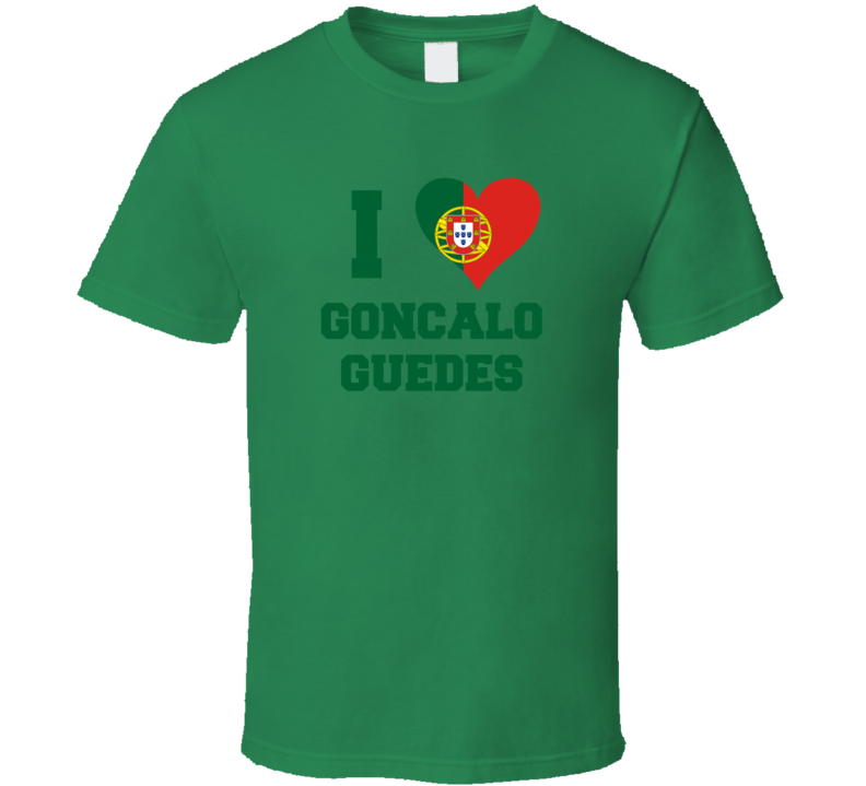 I Love Guancalo Guedes Portugal  World Cup 2018 Football Soccer T Shirt