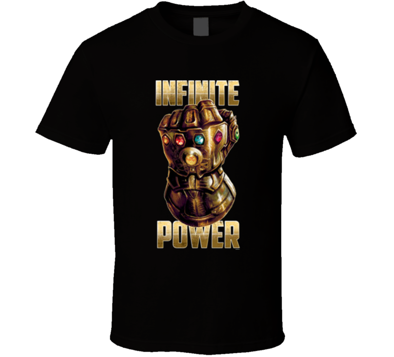 Thanos Arm Gauntlet Infinite Power Avengers Comic Movie T Shirt