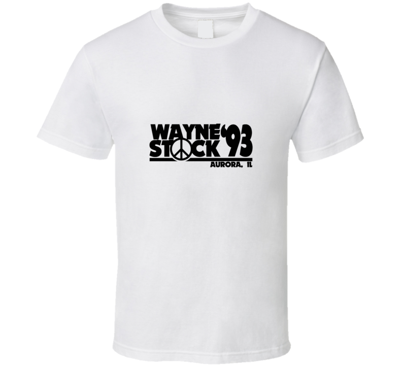 Wayne Stock 93 Waynes World Concert L0ogo Funny Movie T Shirt