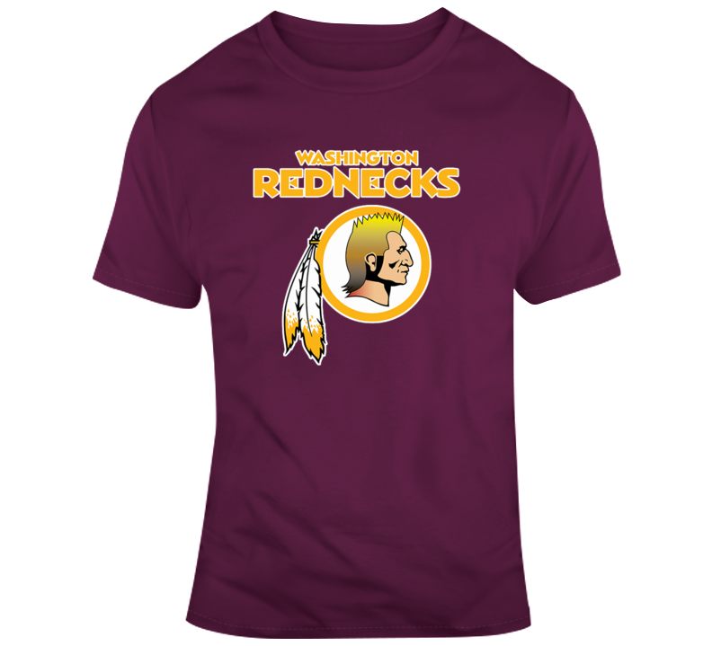 Washington Rednecks Funny Parody Football Team Hybrid Logo T Shirt