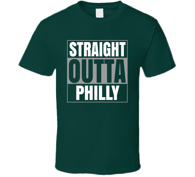 Straight Outta Philly Football Fan Philadelphia Supporter T Shirt