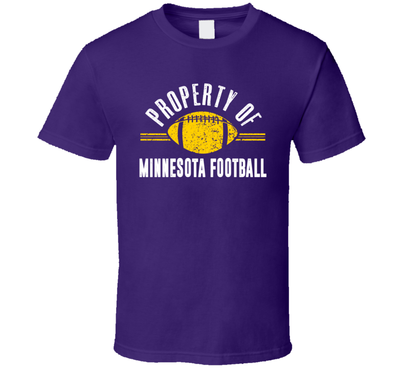 Property Of Minnesota Football Fan Supporter T Shirt
