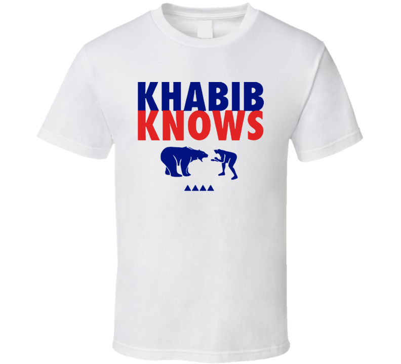 Khabib Knows Khabib The Eagle Nurmagodemov Team Fighting Mma T Shirt
