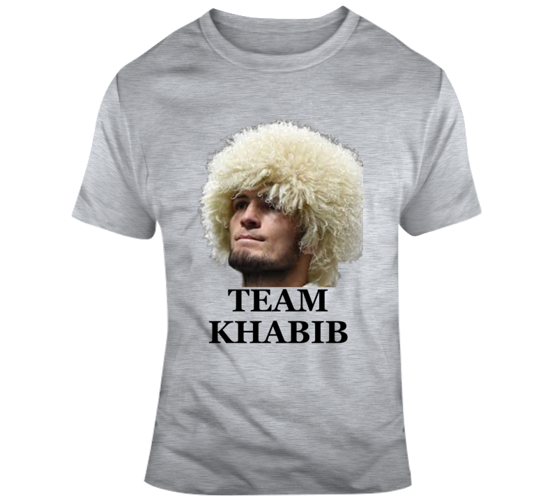 Tema Khabib Nurmagomedov  Russian Dagestan Big Head Mma Fighting T Shirt