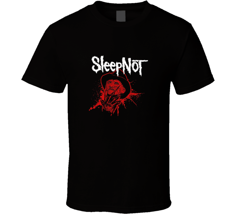 Freddy Kruger Nightmare Sleep Not Scary Movie Halloween T Shirt