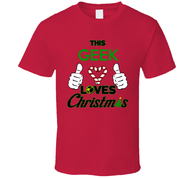 This Geek Loves Christmas Funny Holiday T Shirt