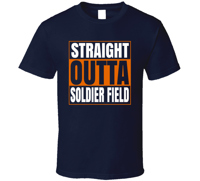 Straight Outta Soldier Field Chicago Football Fan Supporter T Shirt