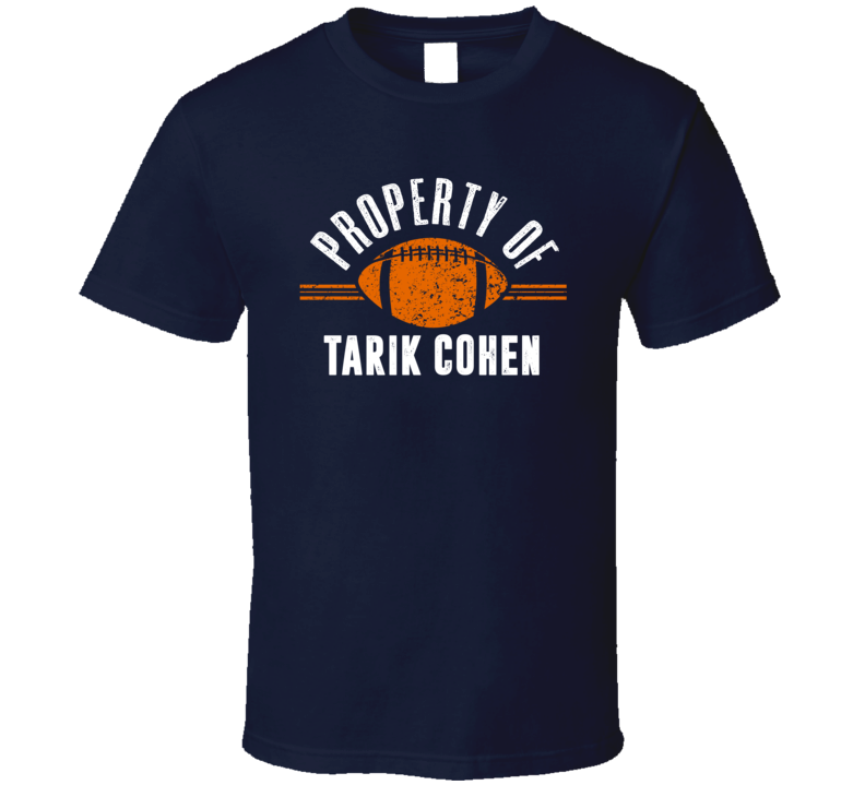 Property Of Tarik Cohen Chicago Running Back Football T Shirt