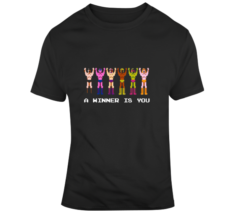 Pro Wrestling Nintendo A Winner Is You Nes Video Game T Shirt