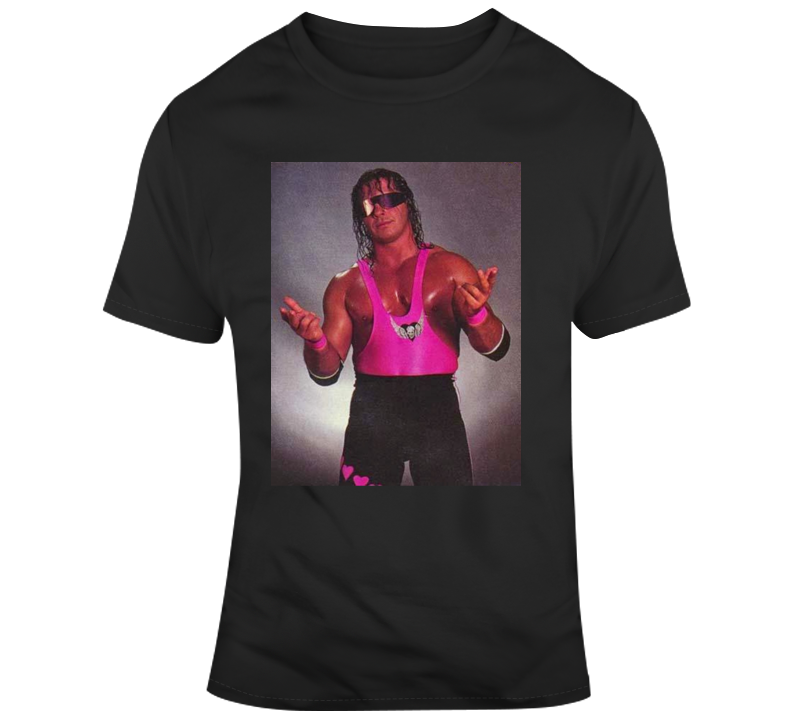  Bret The Hitmn Hart Wrestling Legend Classic Retro Vintage Poster T Shirt