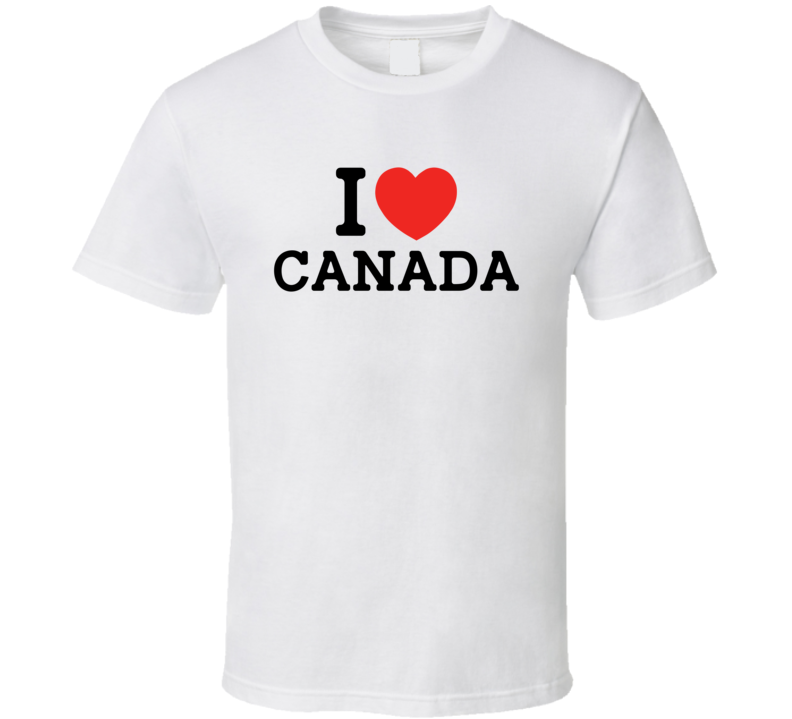 I Heart  Canada NY Parody T shirt