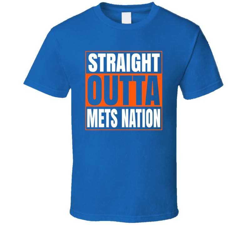 Straight Outta Mets Nation New York Baseball T Shirt