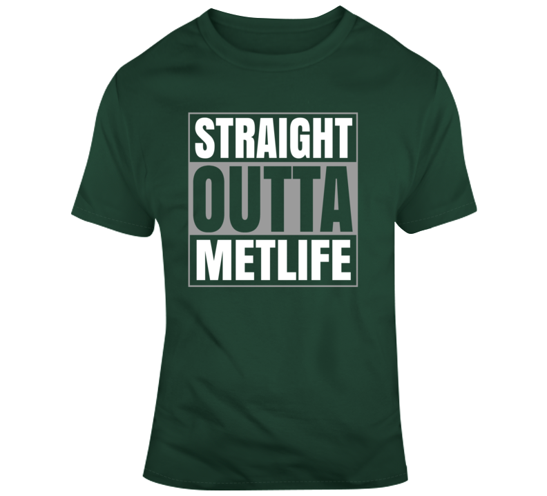 Straight Outta Metlife New York Football T Shirt